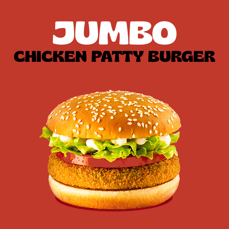 Jumbo Chicken Patty Burger