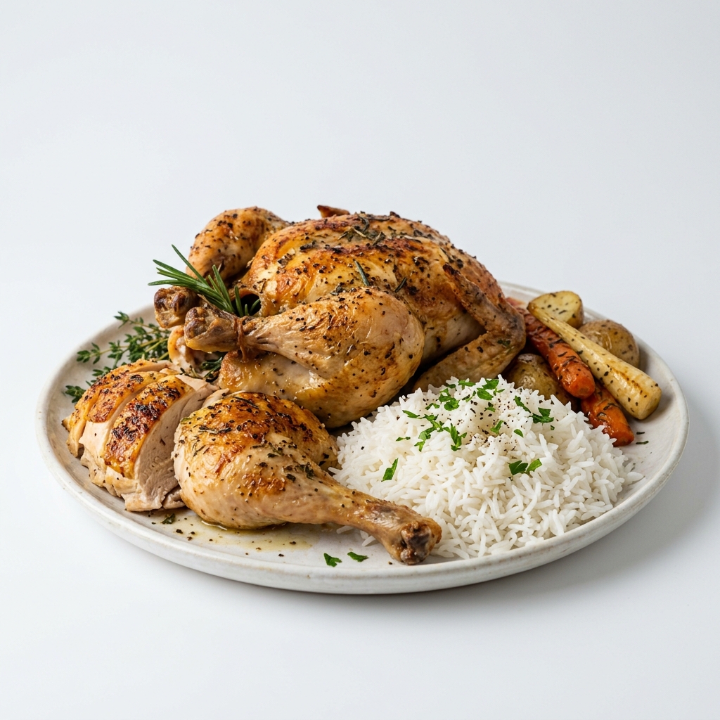 Chicken Roast With Rice